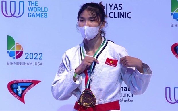 Deportista vietnamita gana medalla de oro en Campeonato Mundial de Jiu-Jitsu 2021 hinh anh 1
