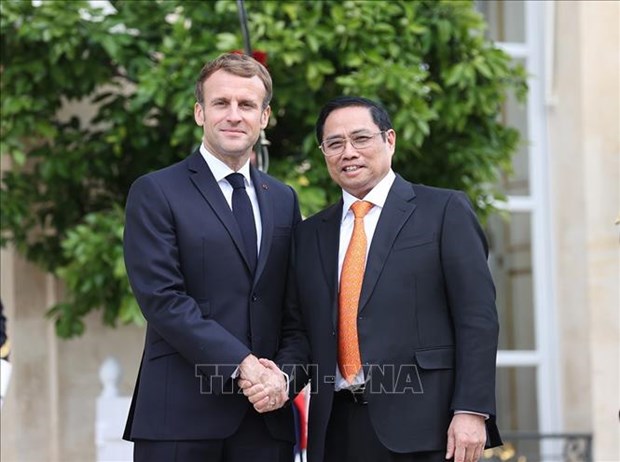 Determinados Vietnam y Francia a profundizar asociacion estrategica binacional hinh anh 1