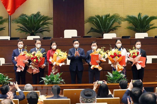 Establecen grupos parlamentarios de Asamblea Nacional de Vietnam de la XV Legislatura hinh anh 1