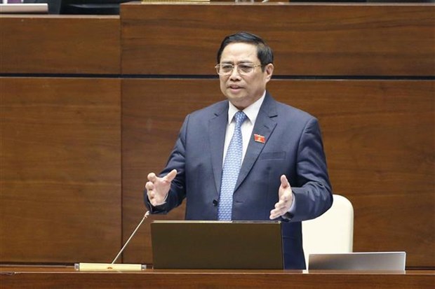 Primer ministro vietnamita aclara asuntos preocupados por diputados hinh anh 1