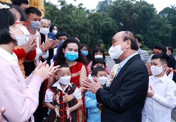 Presidente de Vietnam resalta significado de concurso dedicado a ninos menos favorables hinh anh 1