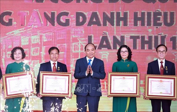 Presidente vietnamita asiste a inauguracion del ano escolar en Academia de Agricultura hinh anh 1