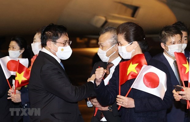 Premier vietnamita inicia su visita oficial a Japon hinh anh 1