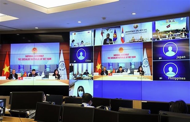 Vietnam preside la reunion del grupo ASEAN + 3 de la UIP hinh anh 1