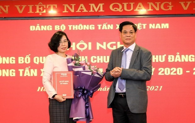Nombran a Vu Viet Trang secretaria del Comite partidista de la VNA hinh anh 1