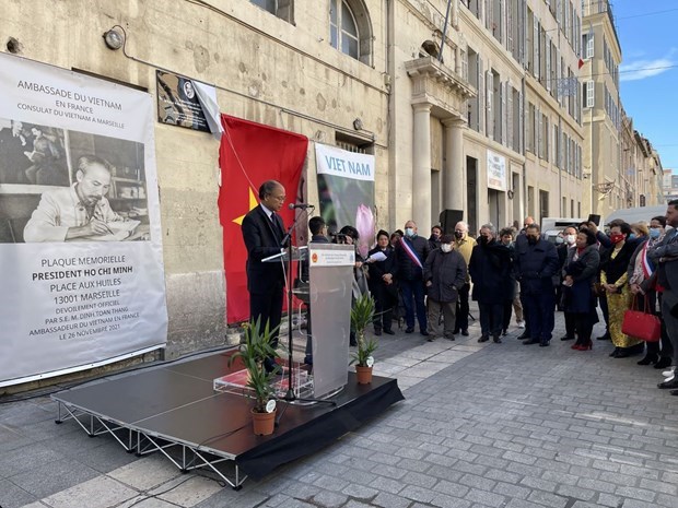 Conmemoran al Presidente Ho Chi Minh en ciudad francesa de Marsella hinh anh 2