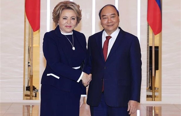 Presidente vietnamita se reune con titular del Consejo de la Federacion de Rusia hinh anh 1