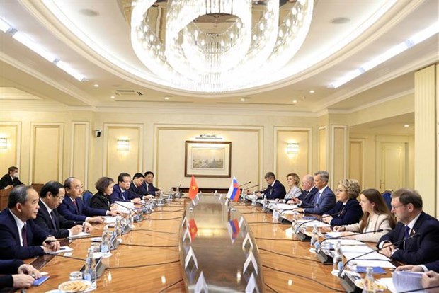 Presidente vietnamita se reune con titular del Consejo de la Federacion de Rusia hinh anh 2