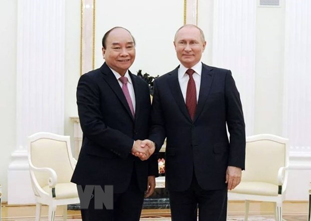 Visita del presidente vietnamita a Rusia promueve asociacion estrategica integral bilateral hinh anh 1