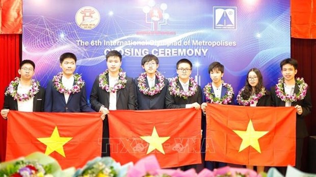 Vietnam gana siete medallas en Olimpiada Internacional de Metropolis hinh anh 1