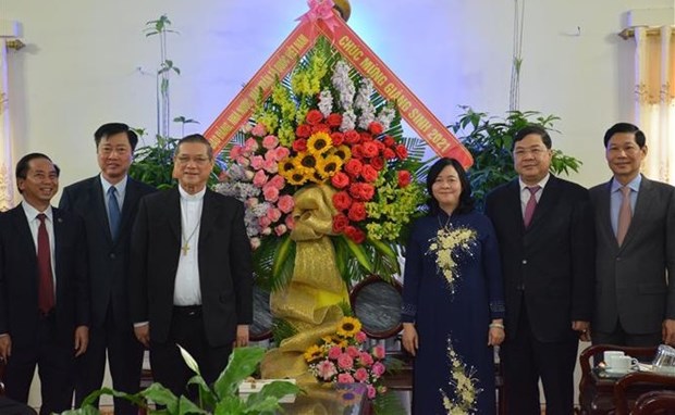 Felicitan a diocesis vietnamita de Bui Chu con motivo de Navidad hinh anh 1