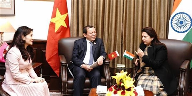 Ministros de Vietnam y la India ratifican disposicion de fomentar lazos multifaceticos hinh anh 1