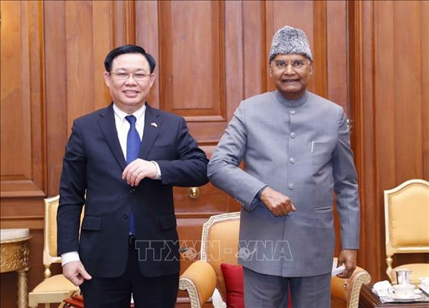 Titular legislativo de Vietnam se reune con presidente indio hinh anh 1