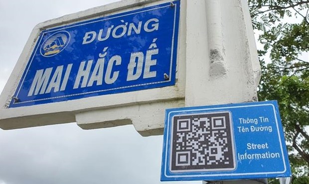 Ciudad vietnamita aplica codigo QR para facilitar a turistas hinh anh 1