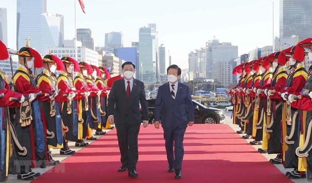 Destacan significado de la visita del presidente del Parlamento vietnamita a Corea del Sur y la India hinh anh 1