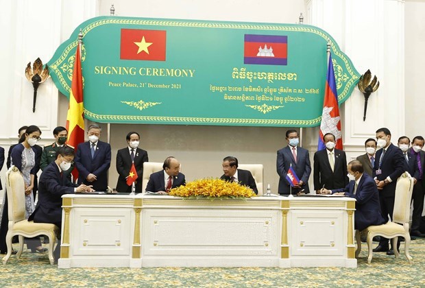 Emiten Vietnam y Camboya Declaracion conjunta por la visita del presidente vietnamita al pais vecino hinh anh 3