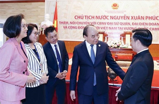 Presidente de Vietnam resalta relaciones especiales con Camboya hinh anh 1