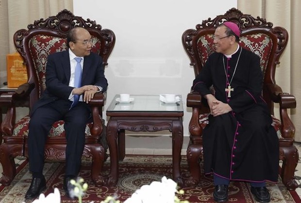 Presidente vietnamita felicita a Arquidiocesis de Hanoi por Navidad hinh anh 1