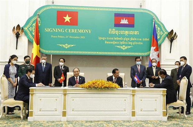 Resaltan exito de la visita estatal del presidente vietnamita a Camboya hinh anh 2
