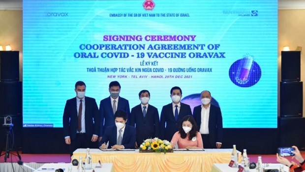 Vietnam e Israel comercializaran vacuna oral Oravax contra el COVID-19 en Sudeste Asiatico hinh anh 1