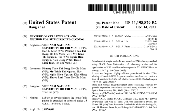 Universidad de Vietnam recibe patente de Estados Unidos por invencion en biotecnologia hinh anh 1
