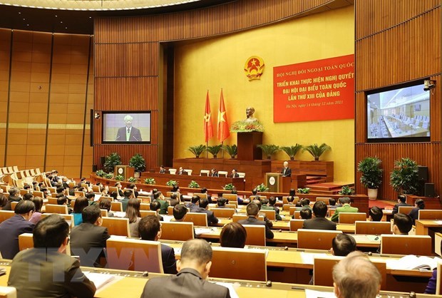 Discurso del secretario general del Partido Comunista de Vietnam en la Conferencia Nacional de Relaciones Exteriores hinh anh 3