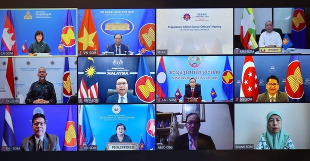 Participa Vietnam en conferencia de altos funcionarios de la ASEAN hinh anh 1