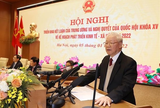 Lider partidista de Vietnam pide construir un gobierno mas renovado, creativo e integral hinh anh 1