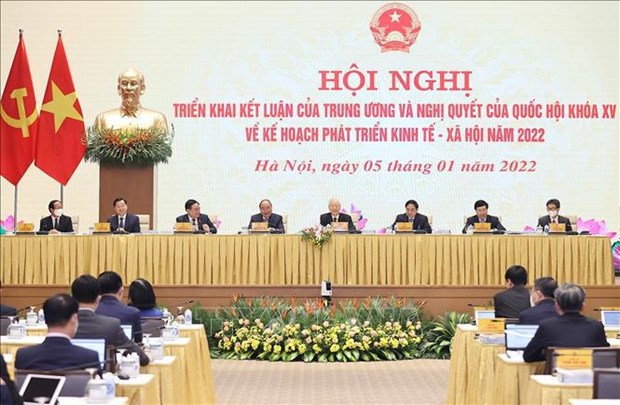 Gobierno vietnamita promulga resolucion para implementar plan de desarrollo socioeconomico de 2022 hinh anh 2
