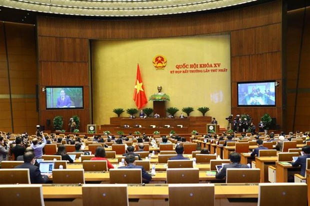 Concluye primera sesion extraordinaria del Parlamento vietnamita de XV legislatura hinh anh 1