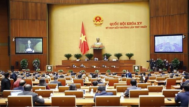 Asamblea Nacional de Vietnam efectua ultima jornada de sesion extraordinaria hinh anh 1