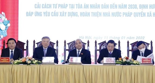 Presidente de Vietnam pide fortalecer reforma judicial hinh anh 1
