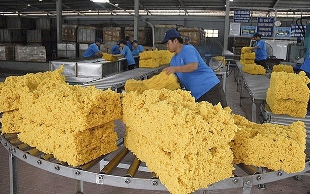 Exportaciones de caucho vietnamita alcanzaron mas de tres mil millones de dolares en 2021 hinh anh 1