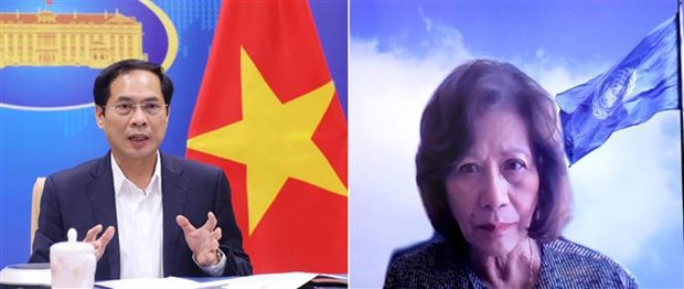 Vietnam y ONU acuerdan fomentar cooperacion para apoyar a Myanmar hinh anh 1