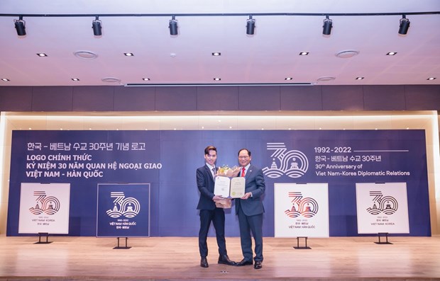 Presentan logotipo del 30 aniversario de relaciones diplomaticas Vietnam-Corea del Sur hinh anh 1