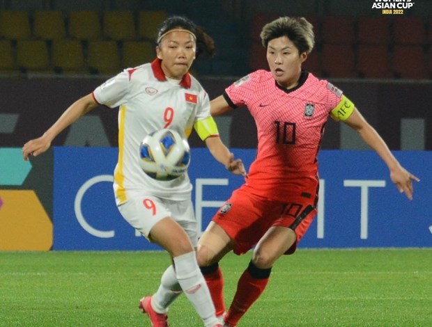 Seleccion femenina de Vietnam pierde primer juego ante Corea del Sur en la Copa Asiatica hinh anh 1