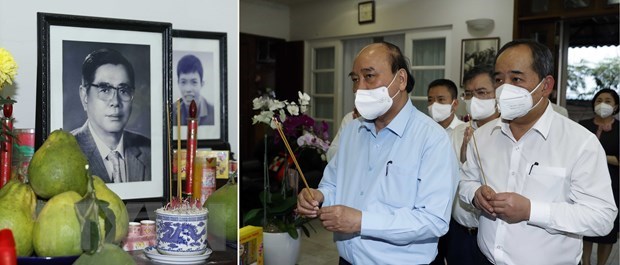 Presidente de Vietnam rinde tributo a exdirigentes del Partido y Estado hinh anh 1