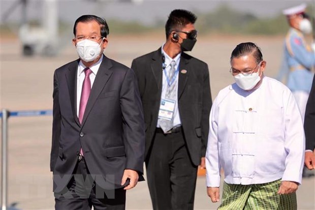 Primer ministro de Camboya propone sugerencia de cuatro puntos para Myanmar hinh anh 1
