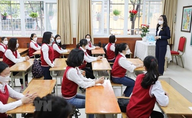 Hanoi se prepara para regreso de alumnos a las escuelas hinh anh 1