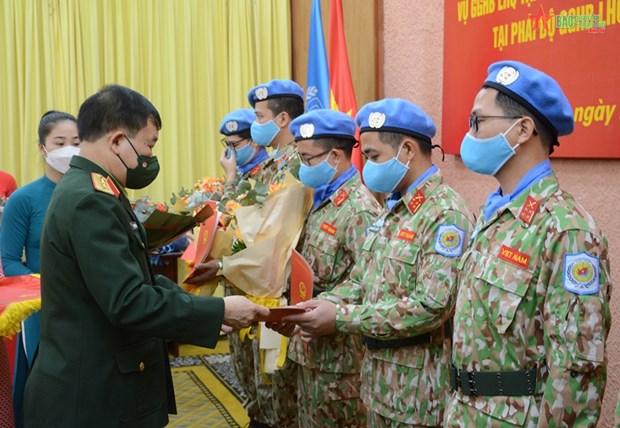 Envia Vietnam oficiales a mision de la Fuerza Provisional de Seguridad de ONU para Abyei hinh anh 1