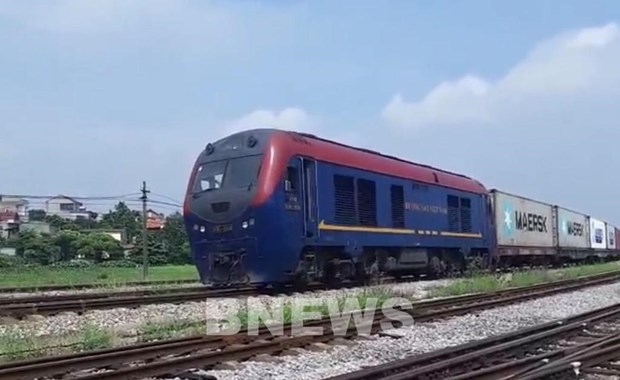 Vietnam registra fuerte crecimiento del transporte internacional de mercancias por ferrocarril hinh anh 1