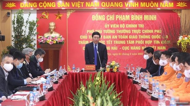 Exhorta vicepremier vietnamita a fortalecer labores de socorro en el mar hinh anh 1