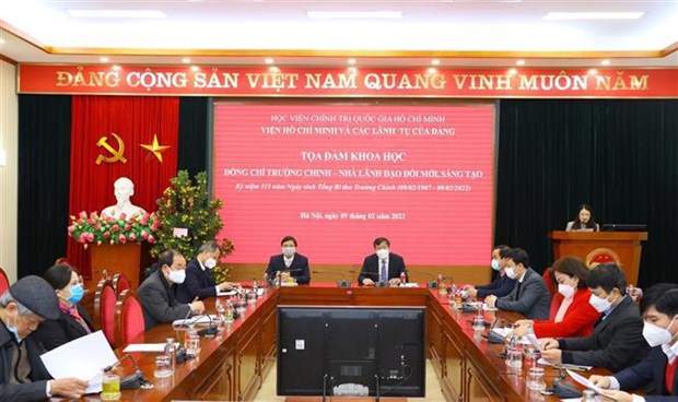 Efectuan en Vietnam simposio cientifico “Truong Chinh – Lider reformador” hinh anh 1