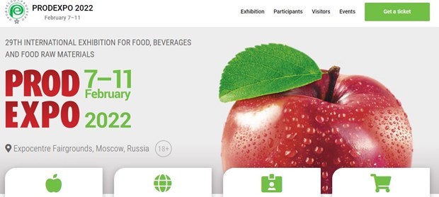 Firmas vietnamitas se unen a Feria de alimentos y bebidas de Rusia hinh anh 1