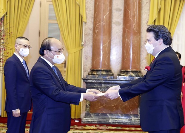 Presidente de Vietnam recibe a nuevos embajadores de Mexico y Estados Unidos hinh anh 2