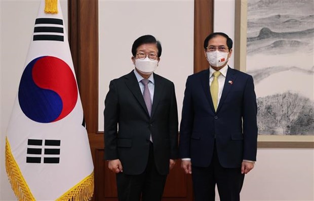 Canciller vietnamita continua su agenda en Corea del Sur hinh anh 1