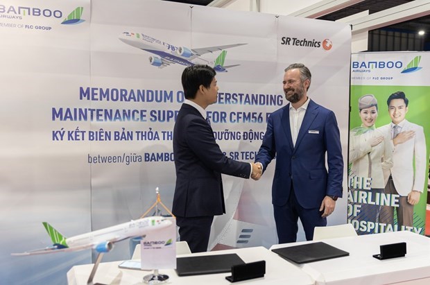 Bamboo Airways firma acuerdos con SR Technics y Boeing hinh anh 1