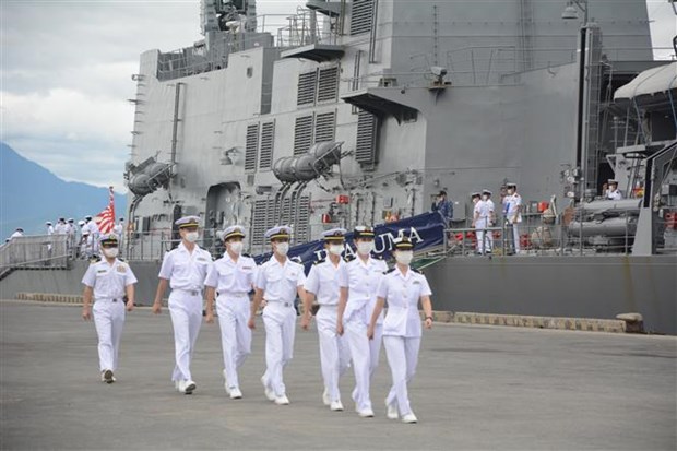 Flota de Fuerza Maritima de Autodefensa de Japon llega a Vietnam hinh anh 2
