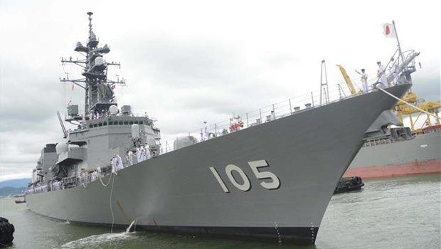 Flota de Fuerza Maritima de Autodefensa de Japon llega a Vietnam hinh anh 1