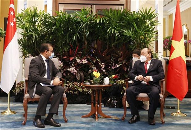 Presidente vietnamita dialoga con empresas lideres singapurenses en finanzas y energias hinh anh 6